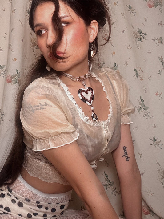 Red Queen Heart Necklace