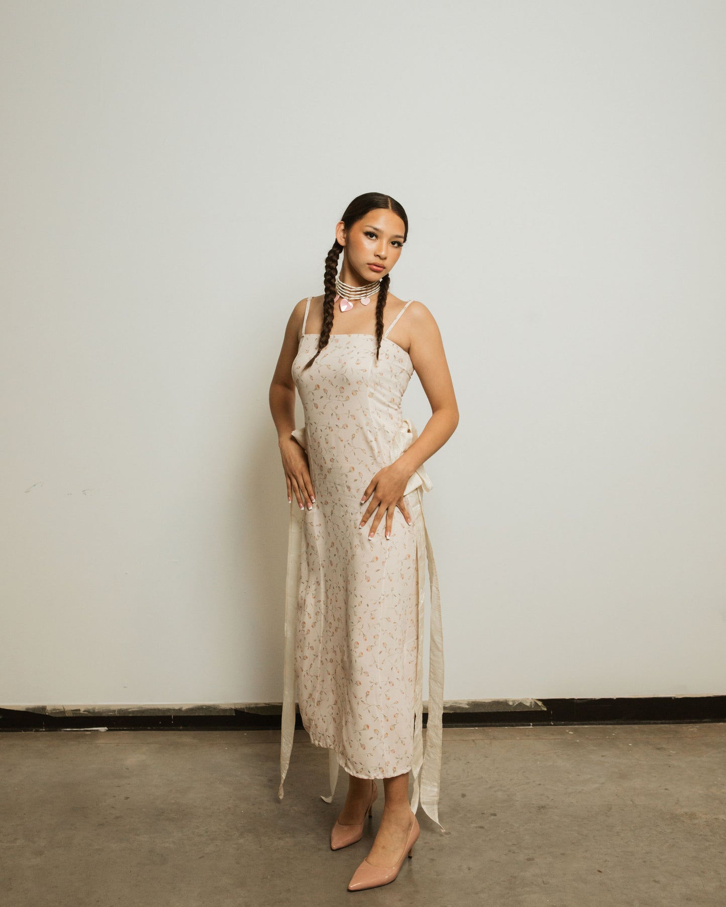 Floral Parfleche Midi Dress