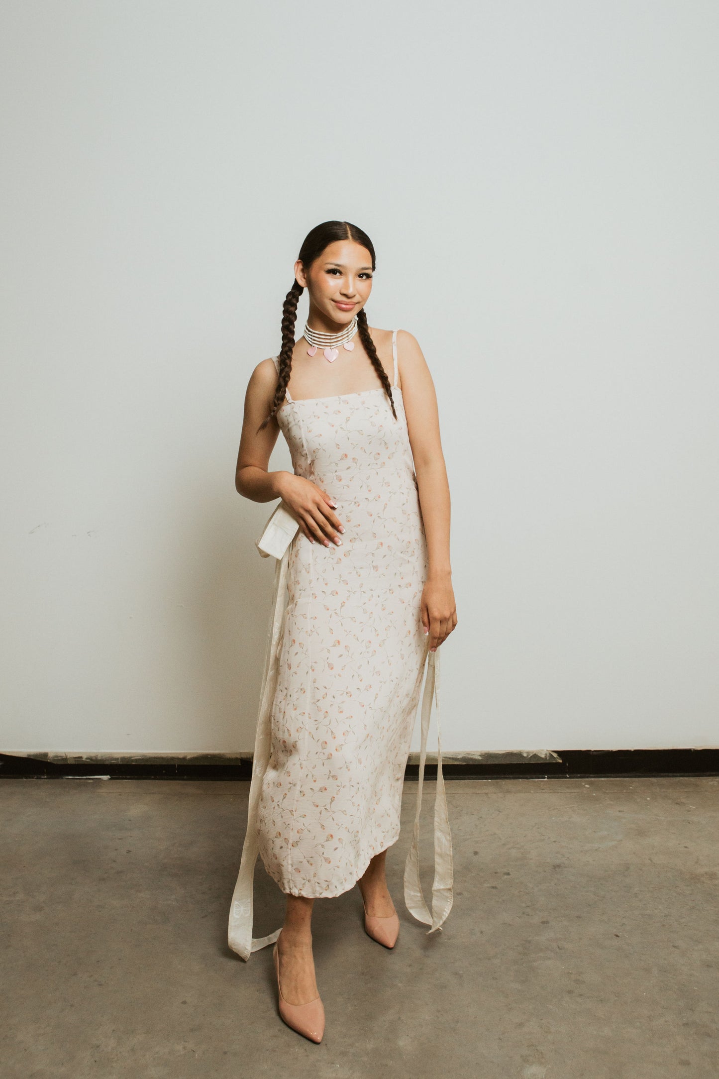 Floral Parfleche Midi Dress